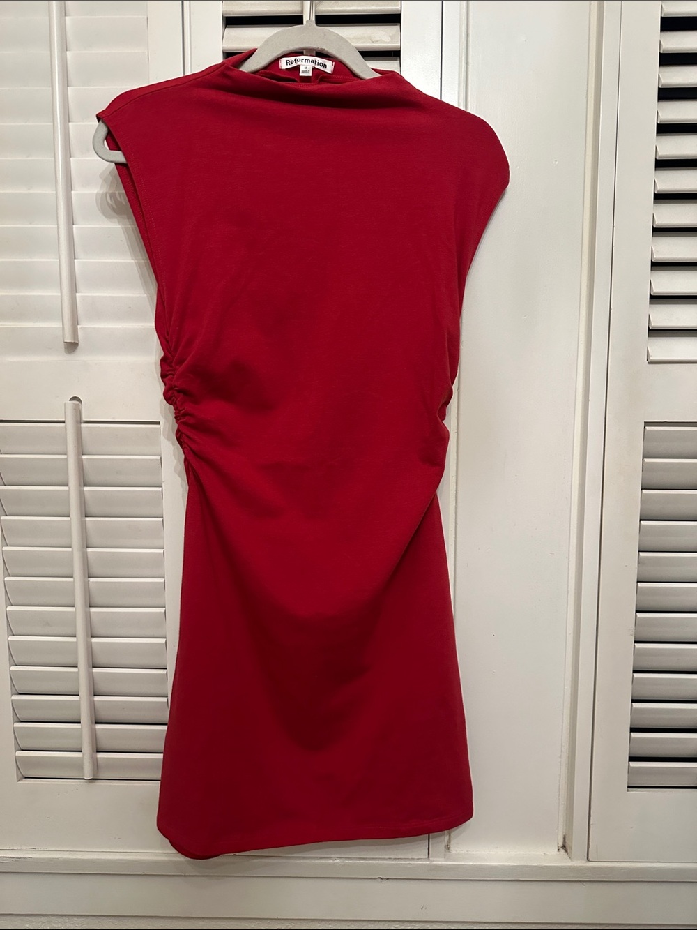 Reformation Red Alden Mini Dress